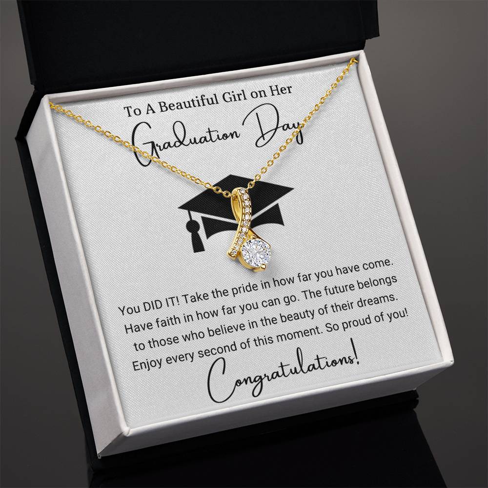 Perfect Graduation Gift - Congratulations - Alluring Beauty Necklace