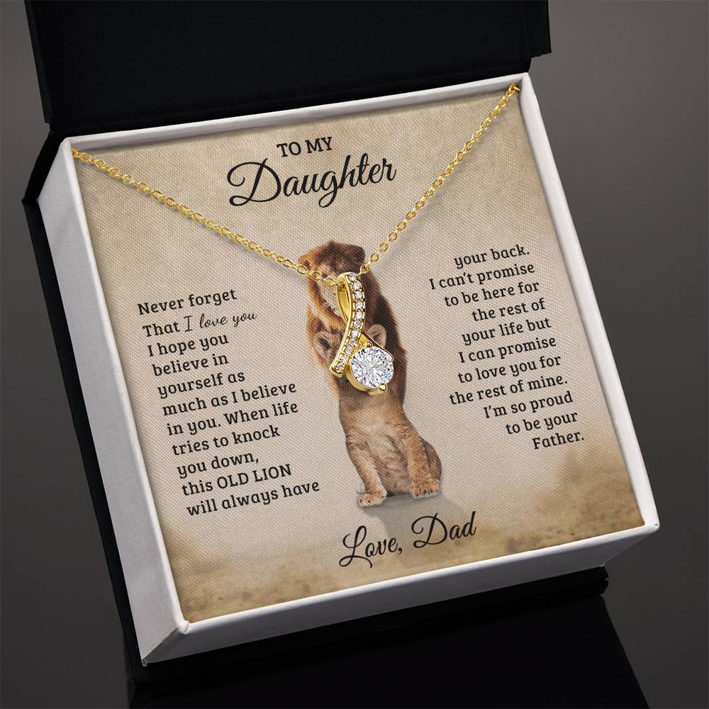 To My Daughter - Gift for Daughter - Alluring Beauty Necklace