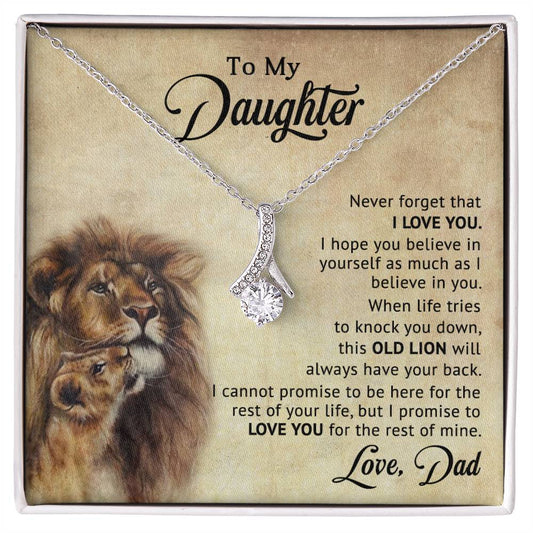 To My Daughter - Gift for Daughter -  Alluring Beauty Necklace