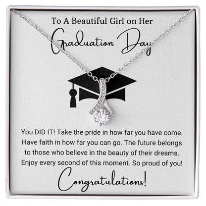 Perfect Graduation Gift - Congratulations - Alluring Beauty Necklace