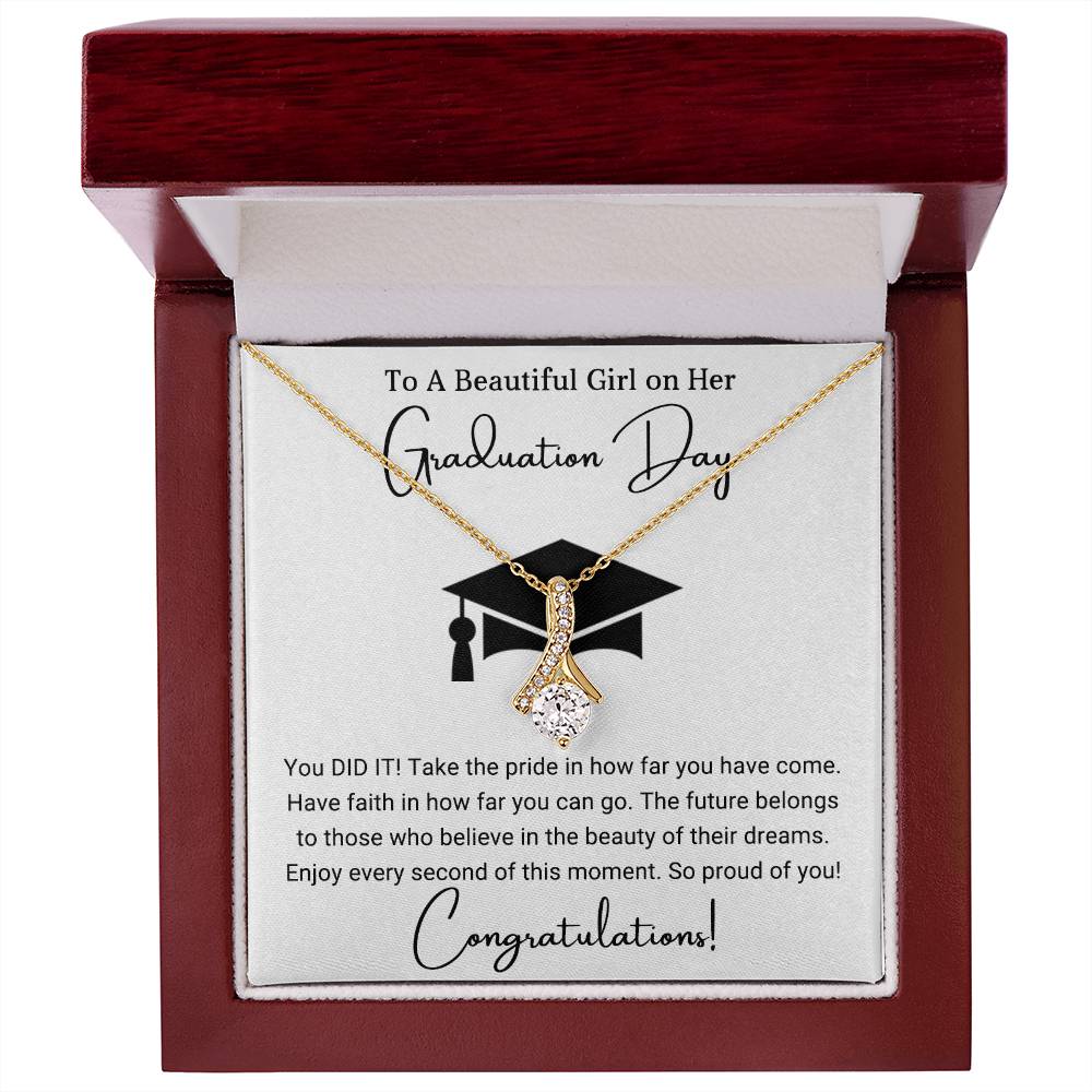 Perfect Graduation Gift - Congratulations - Alluring Beauty Necklace