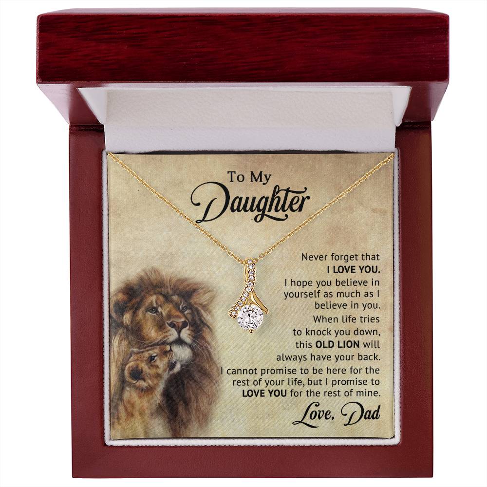 To My Daughter - Gift for Daughter -  Alluring Beauty Necklace