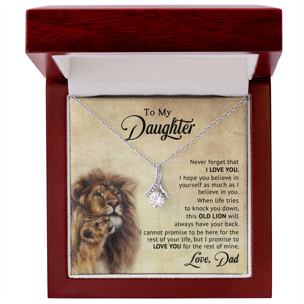 To My Daughter - Gift for Daughter -  Alluring Beauty Necklace