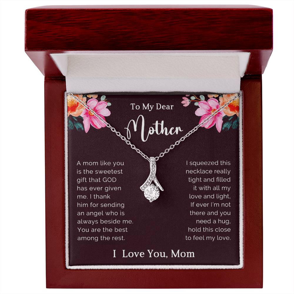 TO MY DEAR MOTHER - MOTHER'S DAY BEST GIFT FOR MOTHER - ALLURING BEAUTY NECKLACE