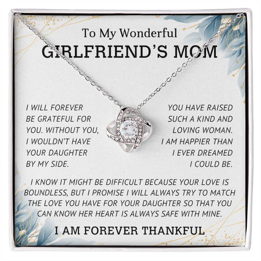 TO MY GIRLFRIEND'S MOM - MOTHER'S DAY BEST GIFT - LOVE KNOT NECKLACE