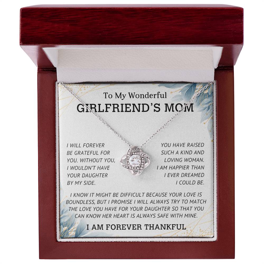 TO MY GIRLFRIEND'S MOM - MOTHER'S DAY BEST GIFT - LOVE KNOT NECKLACE