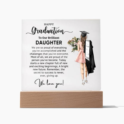 Perfect Graduation Gift - Congratulations - Acrylic Square Plaque