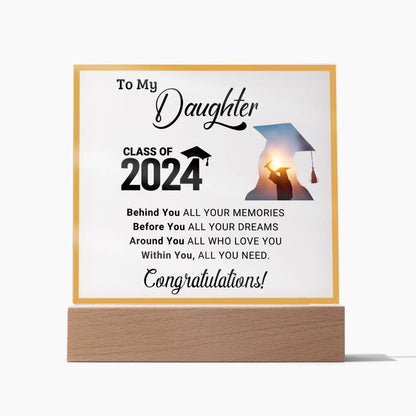 Perfect Graduation Gift - Congratulations - Acrylic Square Plaque