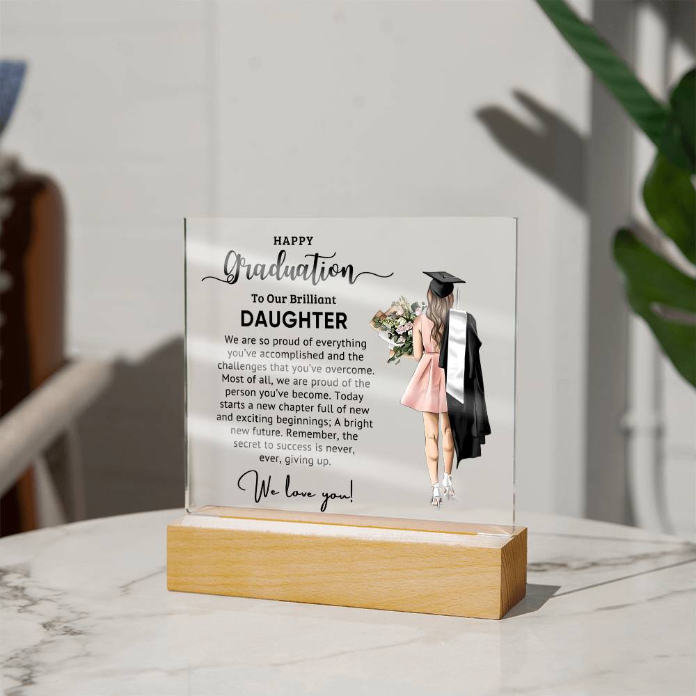 Perfect Graduation Gift - Congratulations - Acrylic Square Plaque