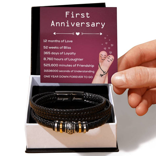 Best Anniversary Gift for Husband - Love You Forever Bracelet