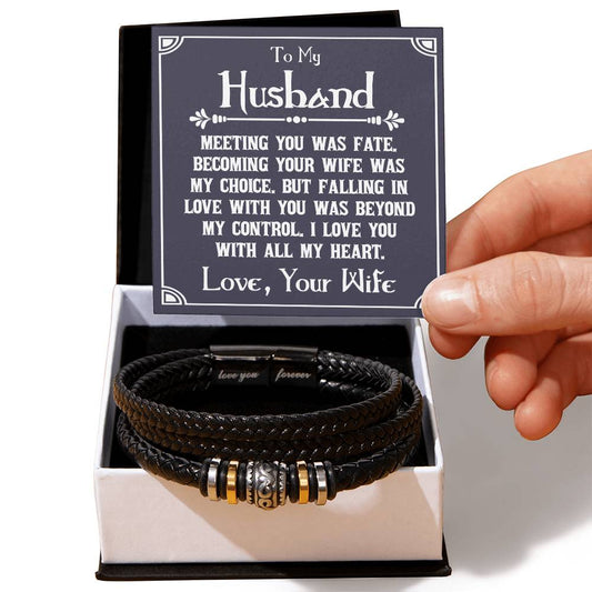 To My Husband - Love You Forever Bracelet