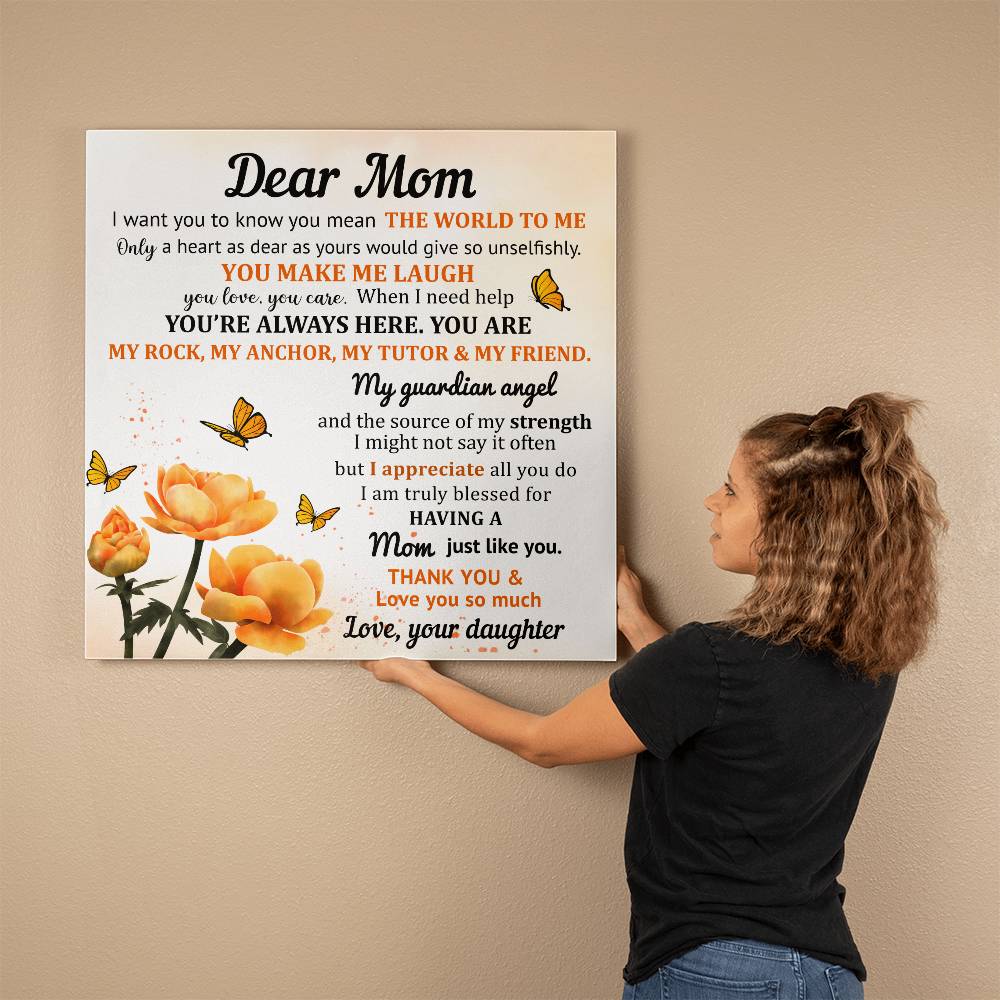 Dear Mon - Gallery Wrapped Canvas