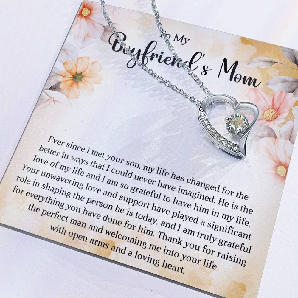 TO MY BOYFRIEND'S MOM - HAPPY MOTHER'S DAY - FOREVER LOVE NECKLACE