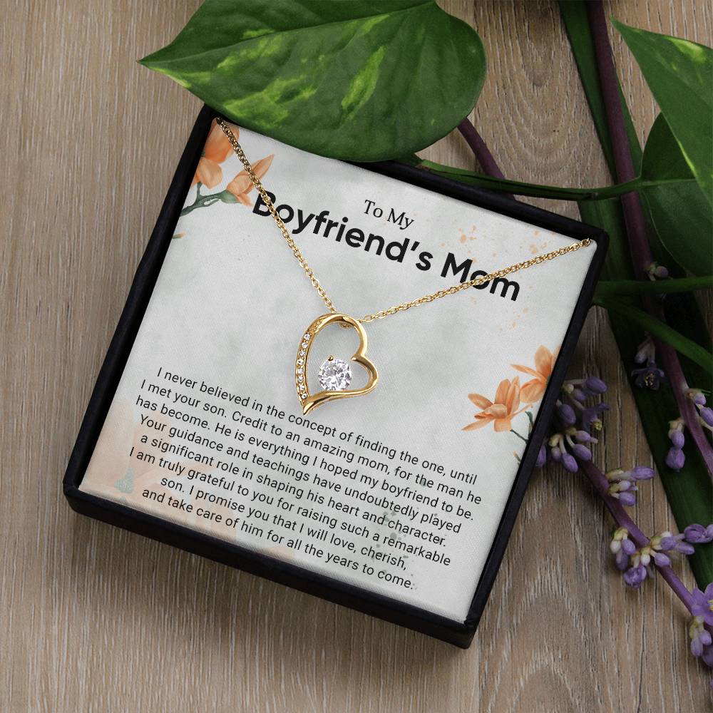 TO MY BOYFRIEND'S MOM - HAPPY MOTHER'S DAY - FOREVER LOVE NECKLACE