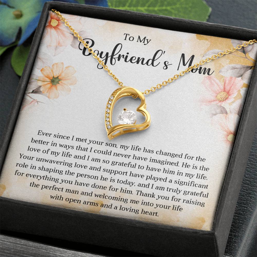 TO MY BOYFRIEND'S MOM - HAPPY MOTHER'S DAY - FOREVER LOVE NECKLACE